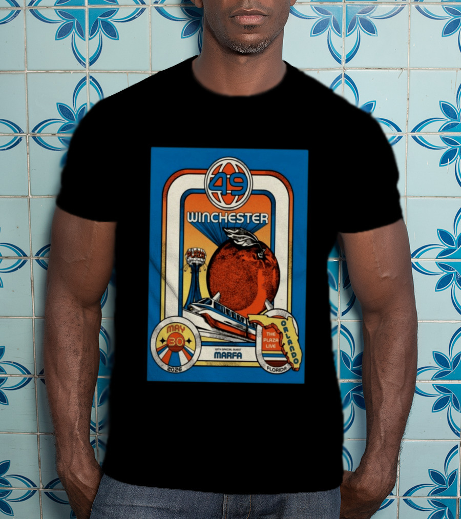 49 Winchester Orlando May 30 2026 Plaza Live Florida Special Guest Marfa T-Shirt