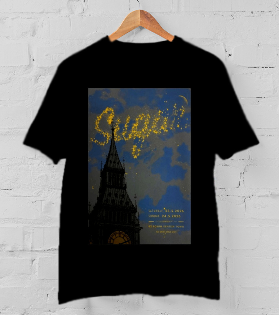 SUGAR Love You Even Still Tour 2026 Bob Mould London O2 Forum Kentish Town T-Shirt