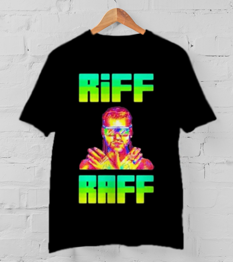 Riff Raff Neon 8 Bit Style Dale Dan Tony T-Shirt