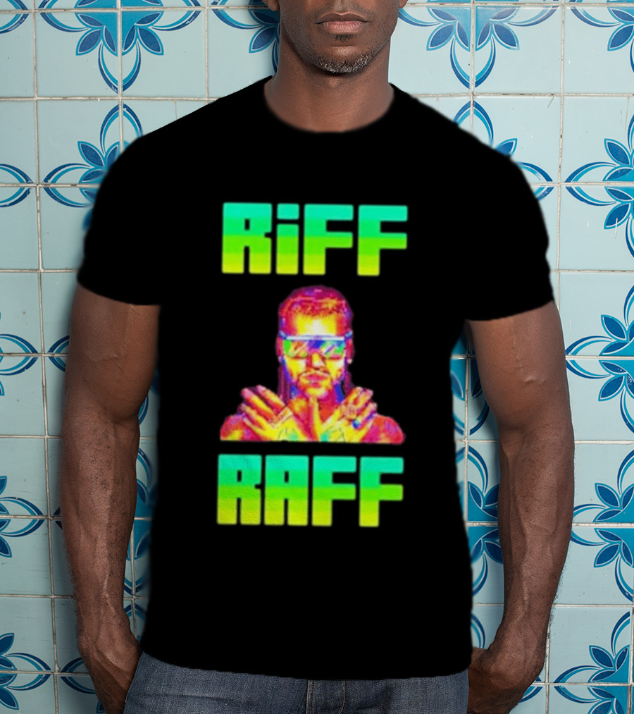 Riff Raff Neon 8 Bit Style Dale Dan Tony T-Shirt