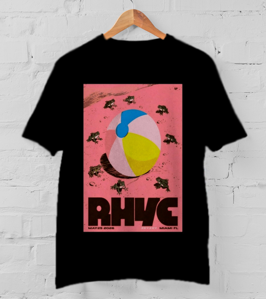 Rhye May 25 2026 ZeyZey Miami FL Tour Beach Ball Frogs T-Shirt