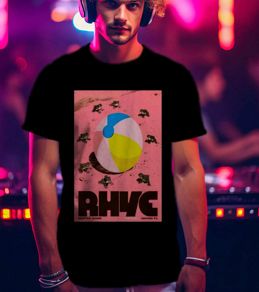 Rhye May 25 2026 ZeyZey Miami FL Tour Beach Ball Frogs T-Shirt