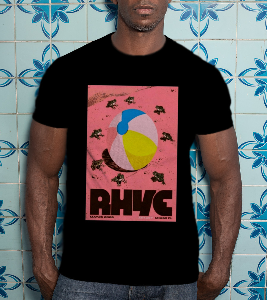 Rhye May 25 2026 ZeyZey Miami FL Tour Beach Ball Frogs T-Shirt