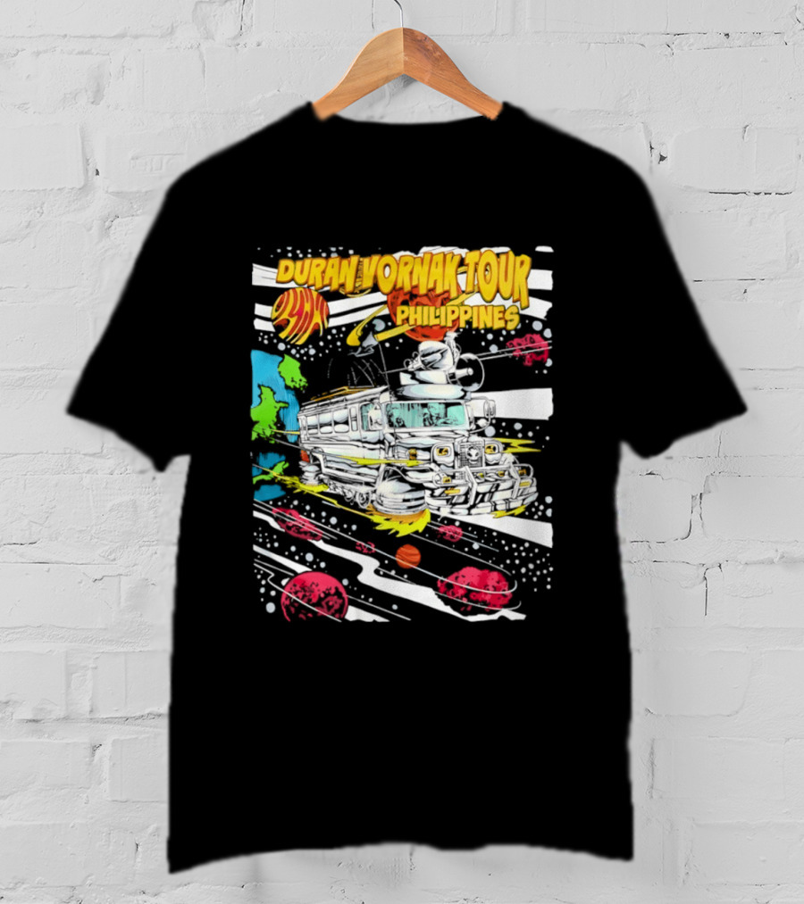 Duran Vornak Tour Philippines Colorful Jeepney Space Adventure T-Shirt
