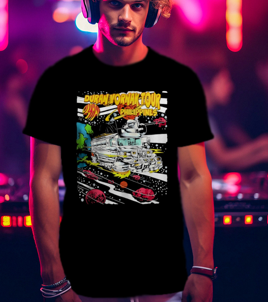 Duran Vornak Tour Philippines Colorful Jeepney Space Adventure T-Shirt
