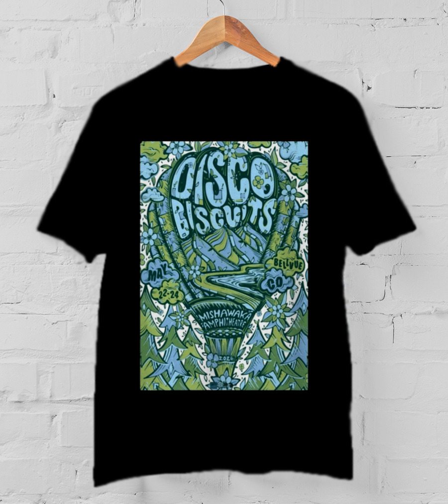 Disco Biscuits Mishawaka Amphitheatre May 22 24 2026 Bellvue CO T-Shirt