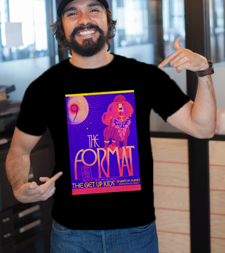 The Format October 9 2026 Radio City Music Hall The Get Up Kids Phantom Planet T-Shirt