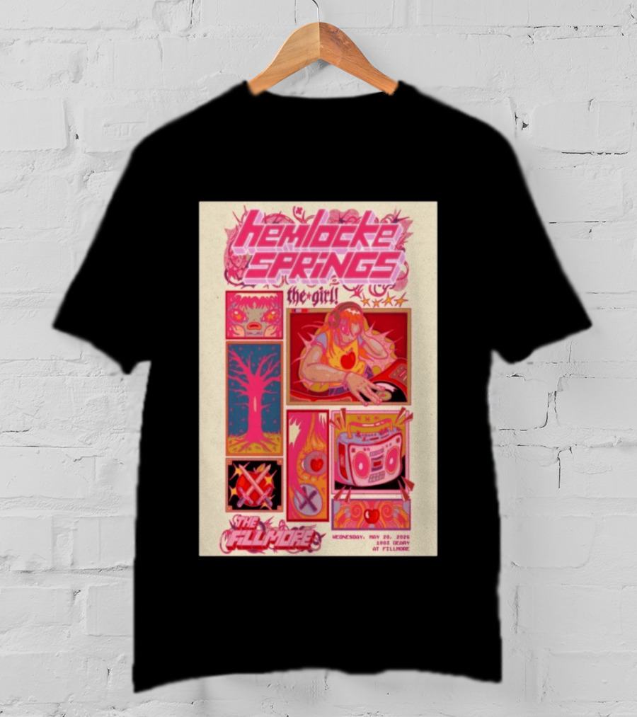 Hemlocke Springs The Girl May 20 2026 The Fillmore San Francisco Concert T-Shirt
