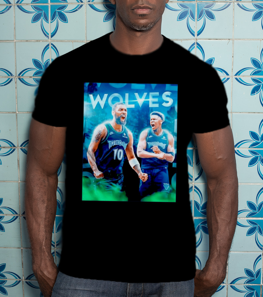 Wolves Timberwolves Kyrie Irving Anthony Edwards Basketball NBA Stars T-Shirt