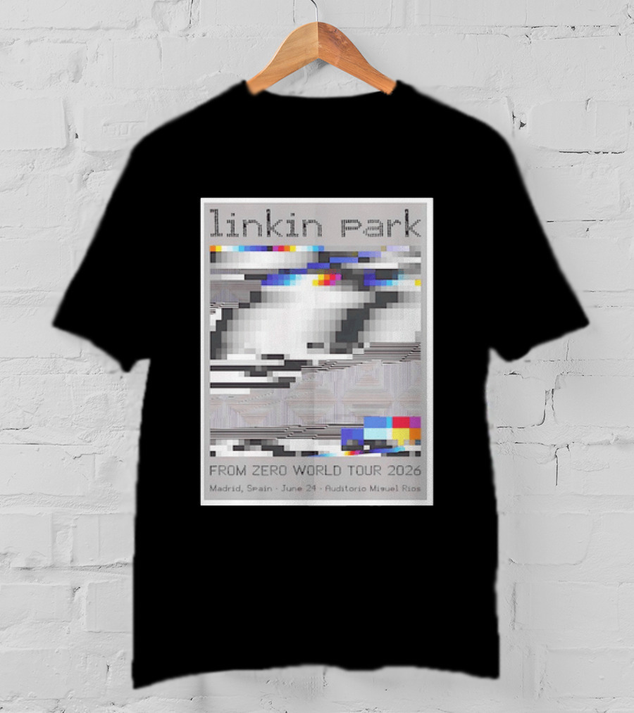 Linkin Park From Zero World Tour 2026 Madrid Spain June 24 Auditorio Miguel Rios T-Shirt