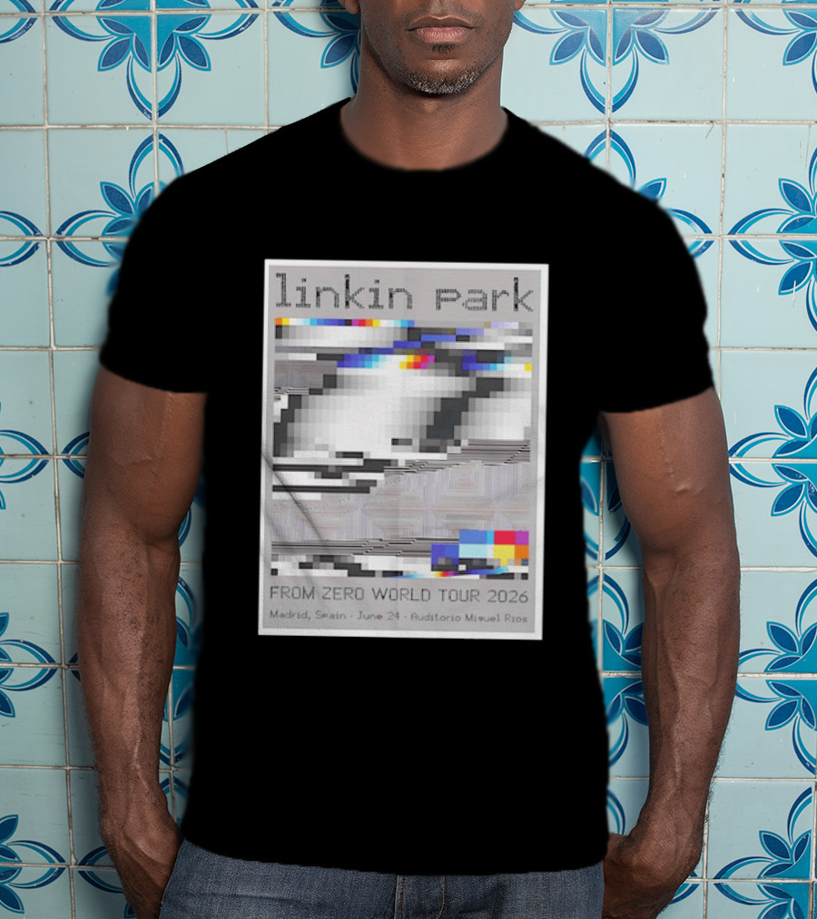 Linkin Park From Zero World Tour 2026 Madrid Spain June 24 Auditorio Miguel Rios T-Shirt