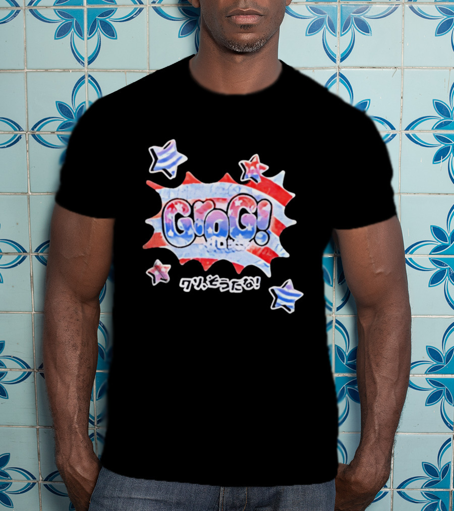 Live Free Grog Hard Grog 2026 Grog Tour Stars And Stripes Comic Burst T-Shirt