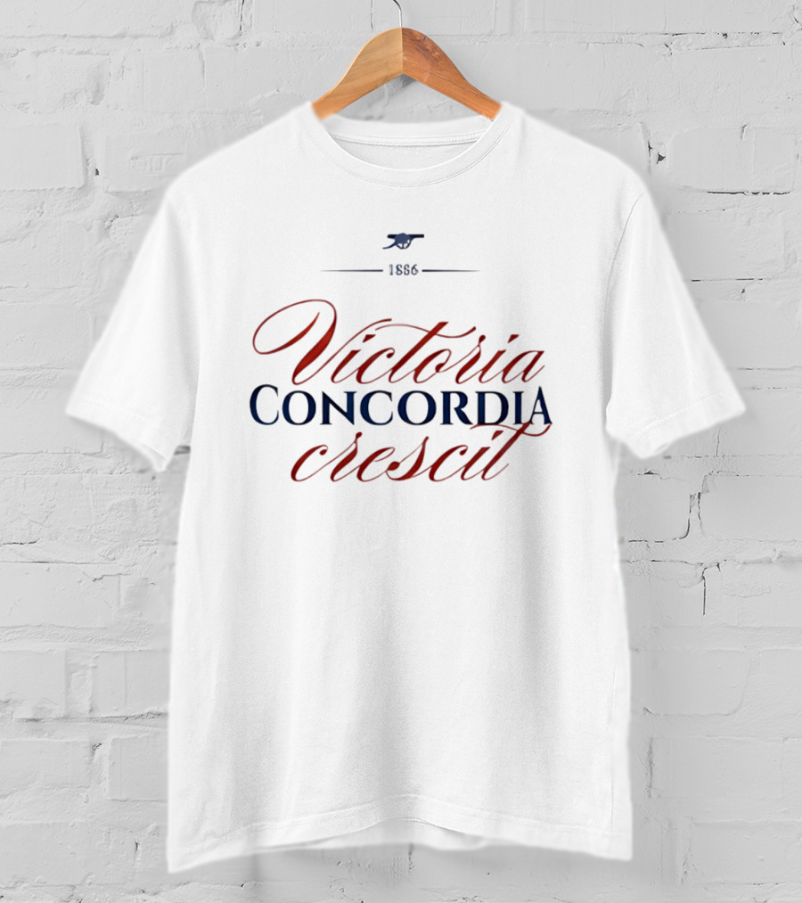 Arsenal FC 1886 Victoria Concordia Crescit T-Shirt
