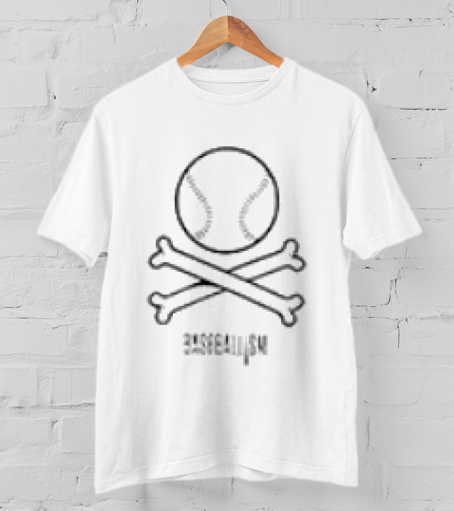 Baseballism Pick Your Poison Skull Crossbones Baseball T-Shirt
