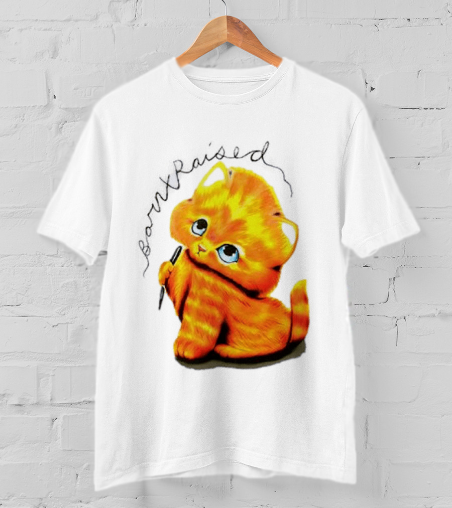 Born X Raised Mischief Orange Cat T-Shirt