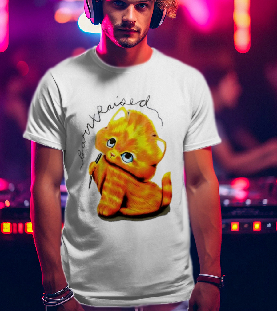 Born X Raised Mischief Orange Cat T-Shirt