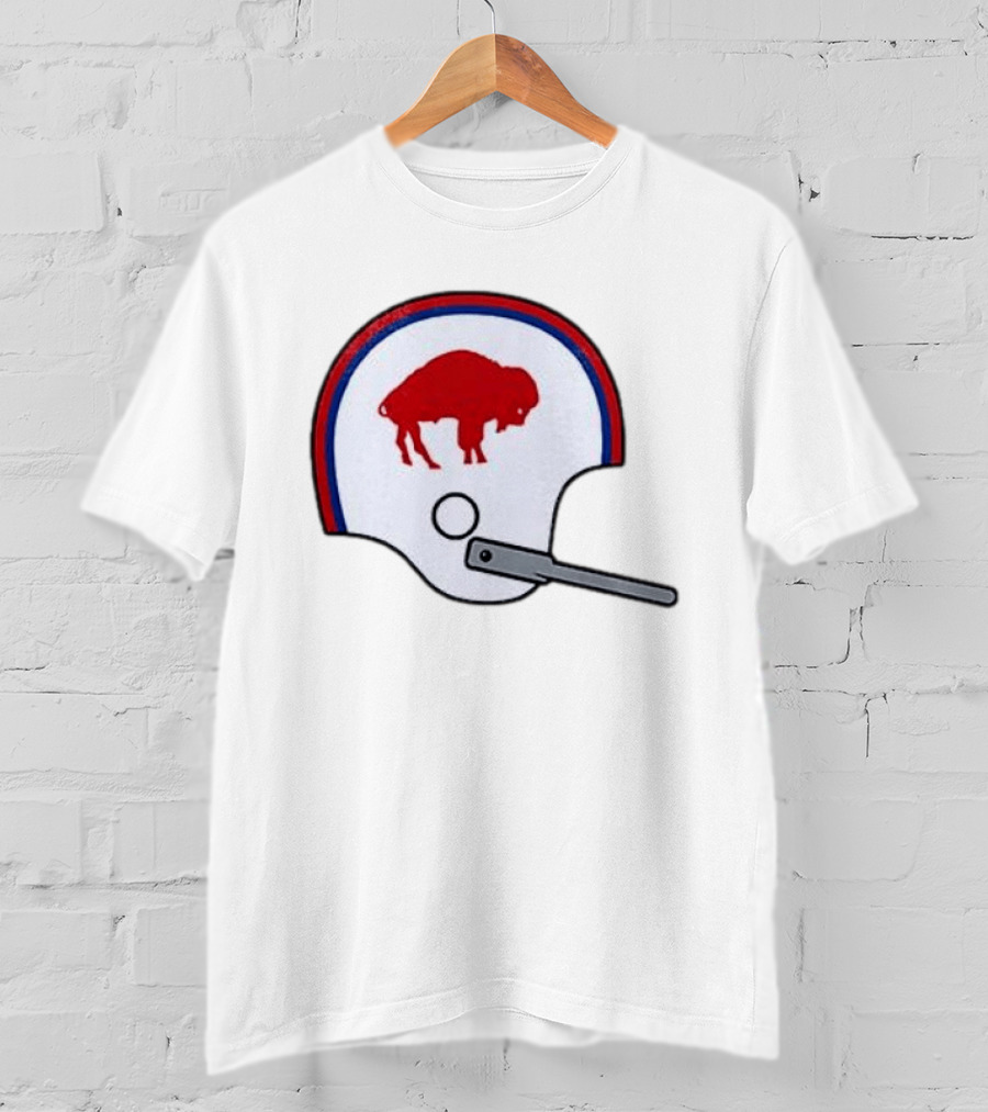 Buffalo Bills Football Team Red And Blue Helmet T-Shirt