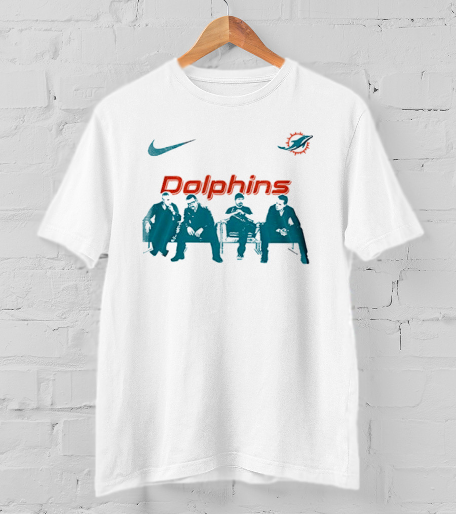 Miami Dolphins Nike Collaboration U2 Band Meeting T-Shirt