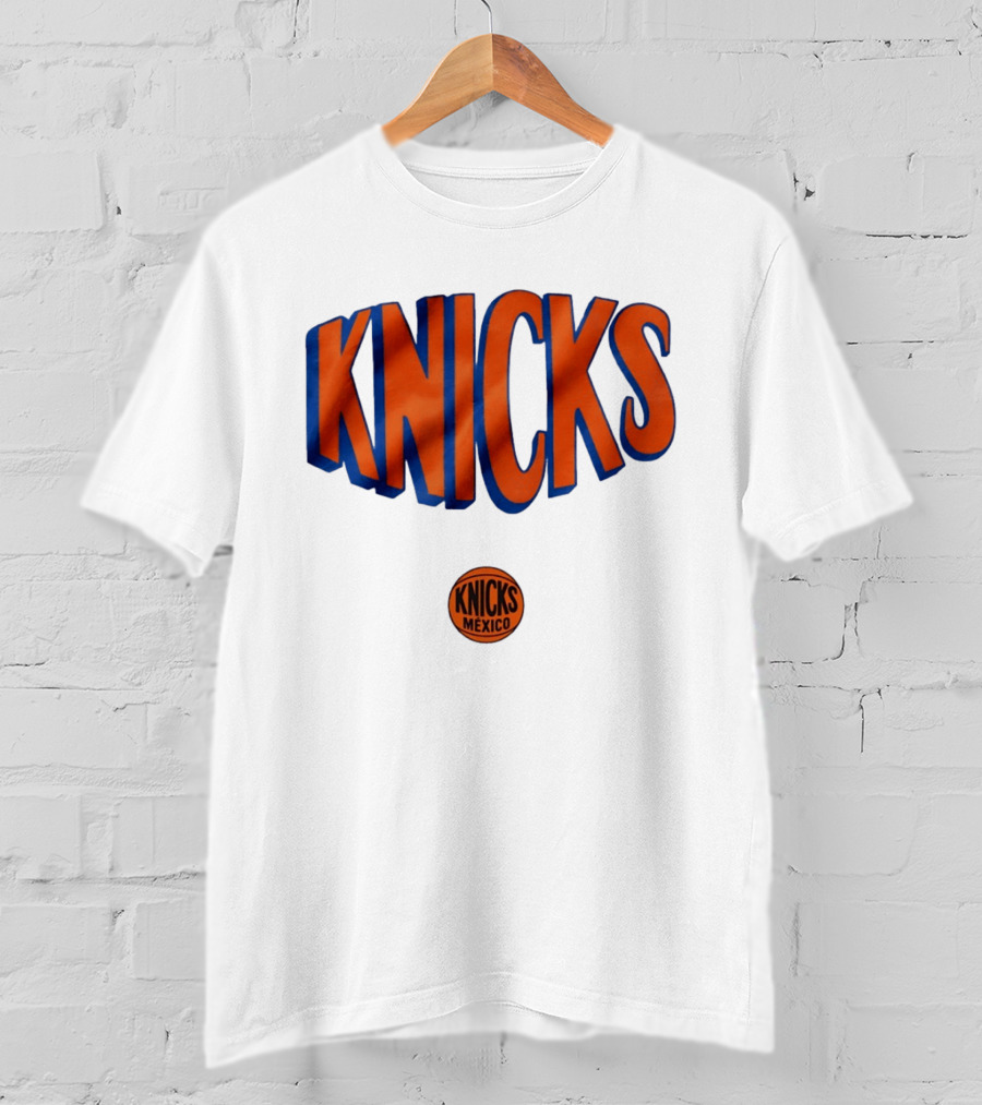 New York Knicks Mexico Basketball Team Knicks Mexico Collaboration T-Shirt