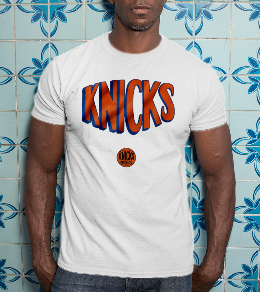 New York Knicks Mexico Basketball Team Knicks Mexico Collaboration T-Shirt