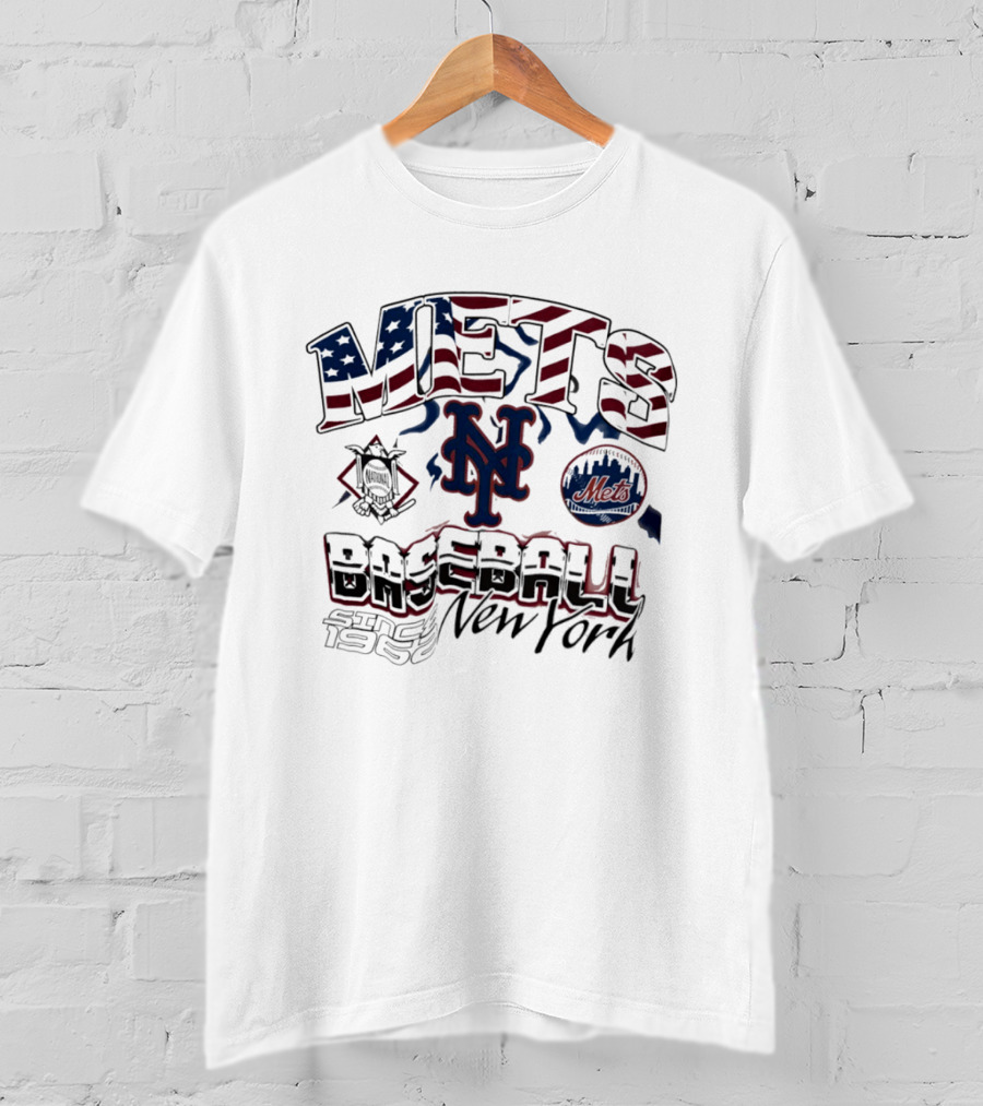 New York Mets Baseball Stars And Stripes Since 1962 T-Shirt