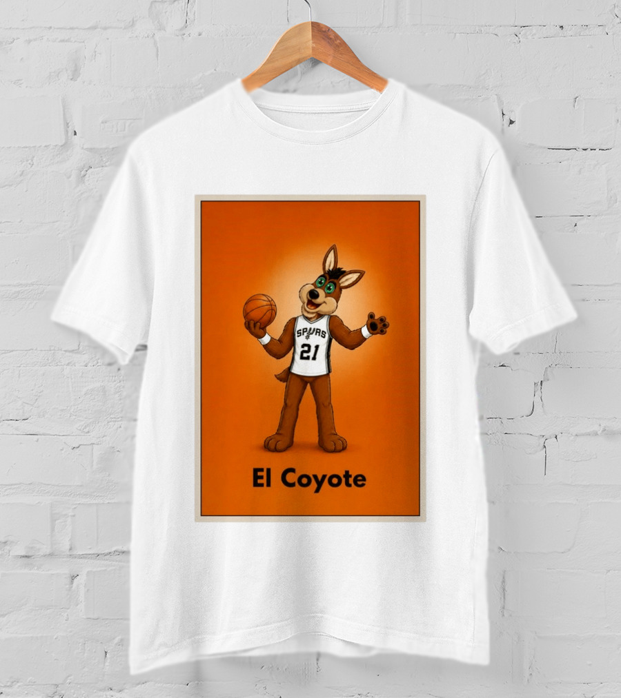 El Coyote Spurs 21 Basketball NBA San Antonio T-Shirt
