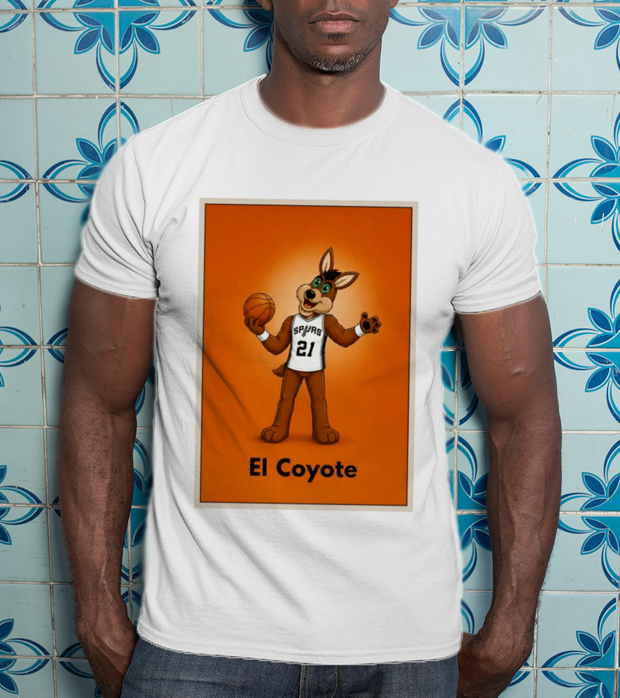 El Coyote Spurs 21 Basketball NBA San Antonio T-Shirt