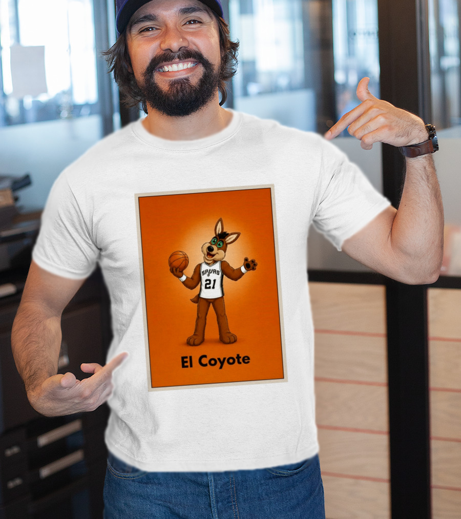 El Coyote Spurs 21 Basketball NBA San Antonio T-Shirt