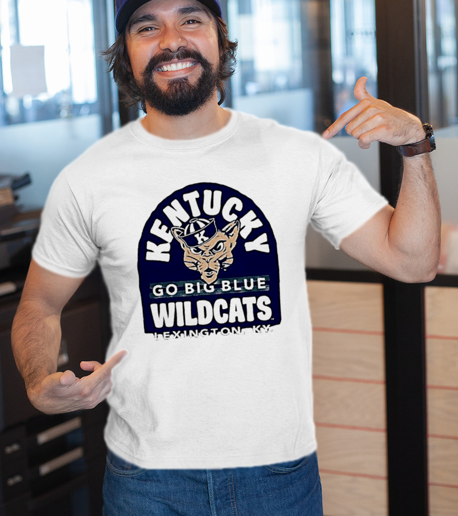 Kentucky Wildcats Go Big Blue Sailor Hat Lexington KY T-Shirt
