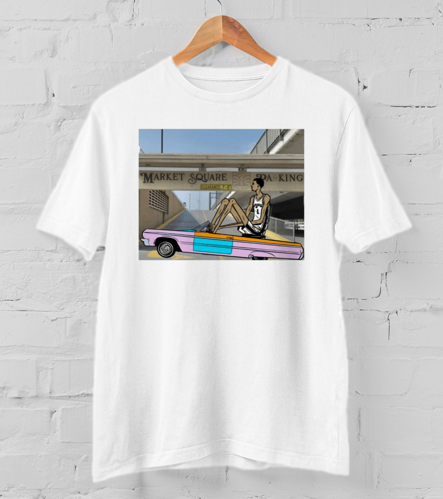 Victor Wembanyama Cruisin' Market Square Spurs 1 T-Shirt