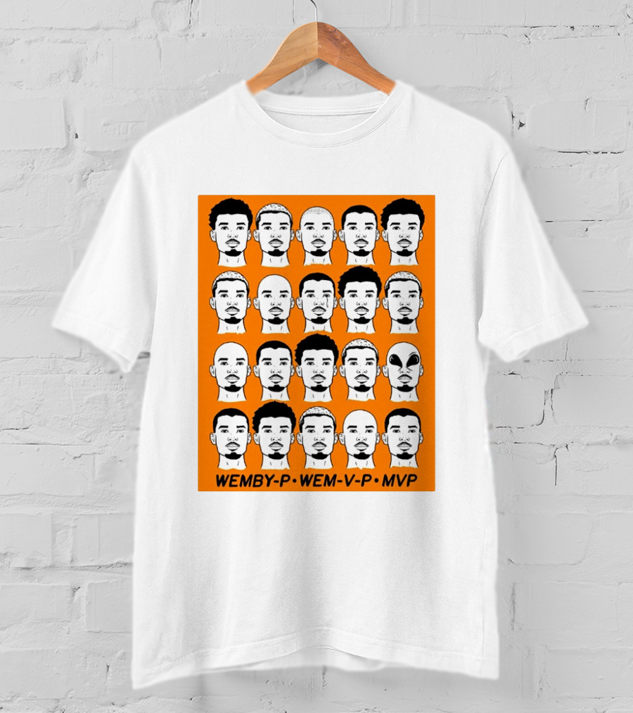 WEMBY P WEM V P MVP Victor Wembanyama Faces Collection T-Shirt