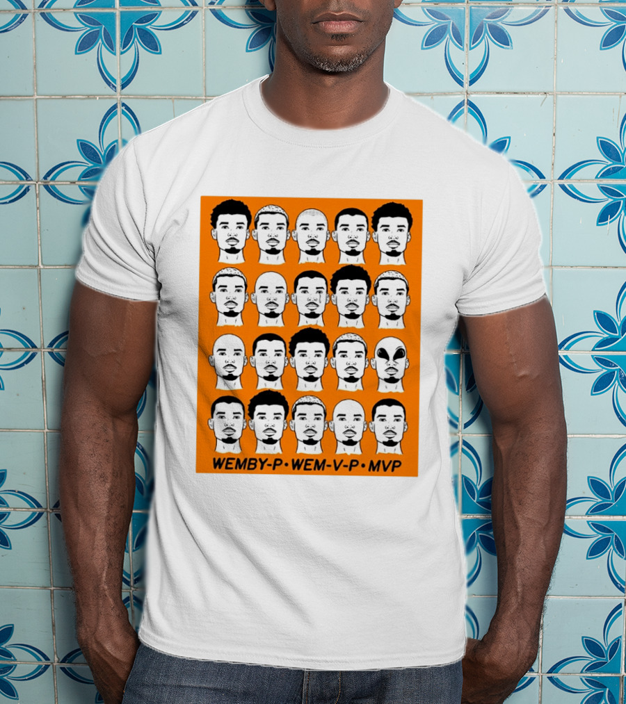 WEMBY P WEM V P MVP Victor Wembanyama Faces Collection T-Shirt
