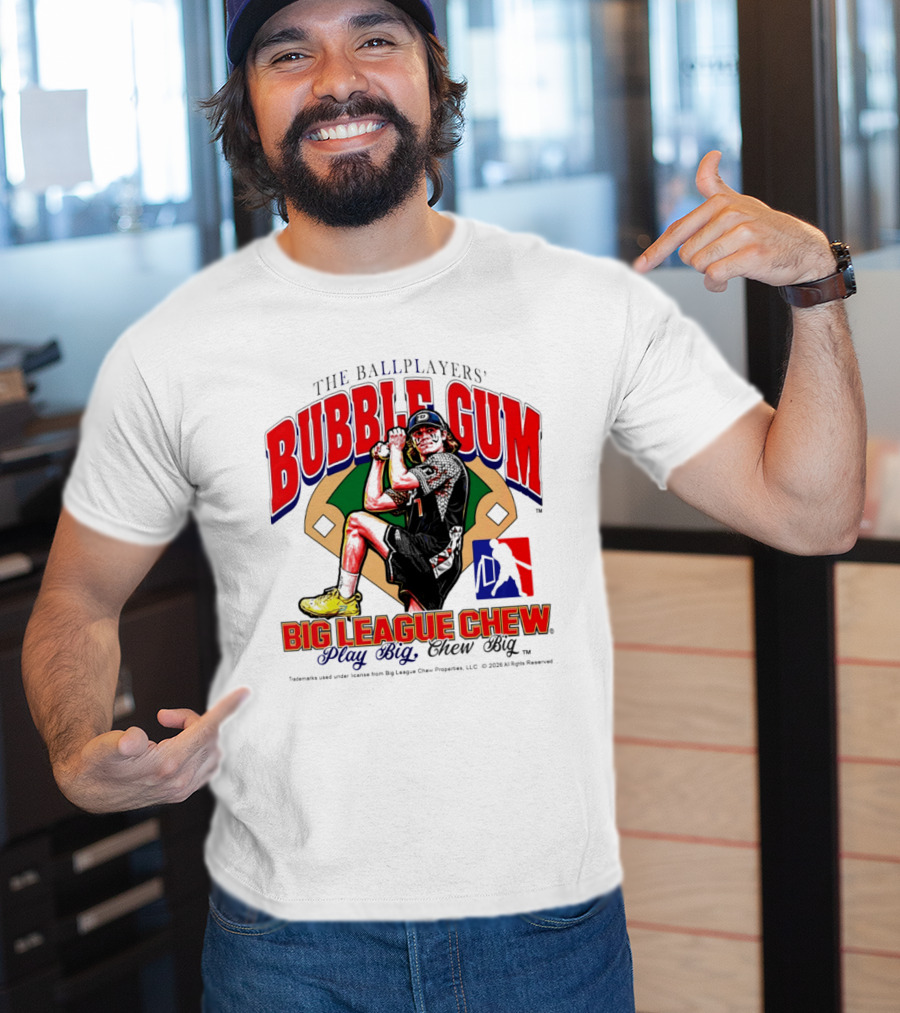 The Ballplayers' Bubble Gum Big League Chew Play Big Chew Big T-Shirt