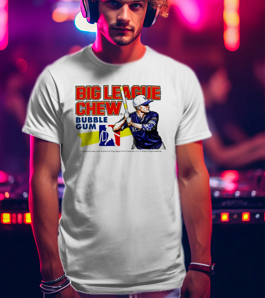 Big League Chew Bubble Gum Baseball Player Kyle Schultz T-Shirt