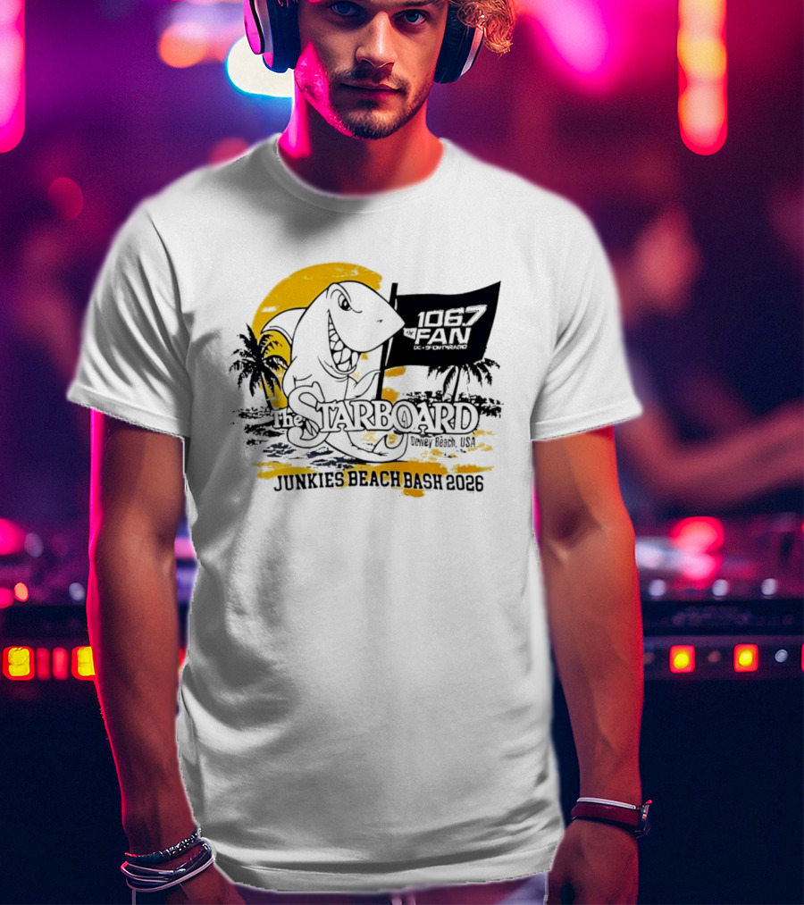 The Starboard 106.7 Junkies Beach Bash Dewey Beach USA 2026 T-Shirt