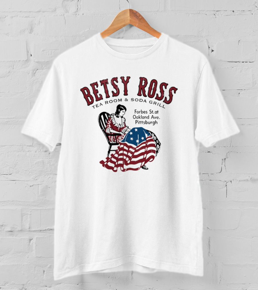 Betsy Ross Tea Room Soda Grill Forbes St Oakland Ave Pittsburgh T-Shirt