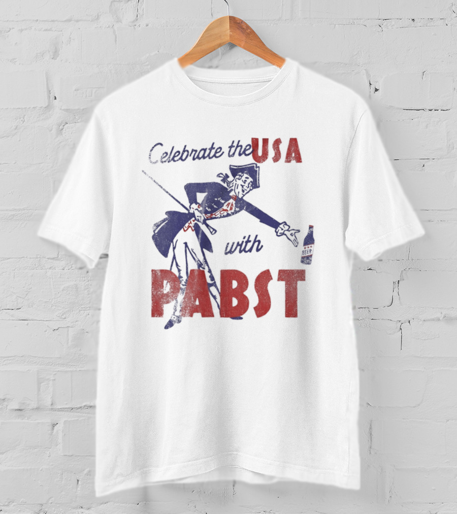 Celebrate The USA With Pabst Patriotic Beer T-Shirt