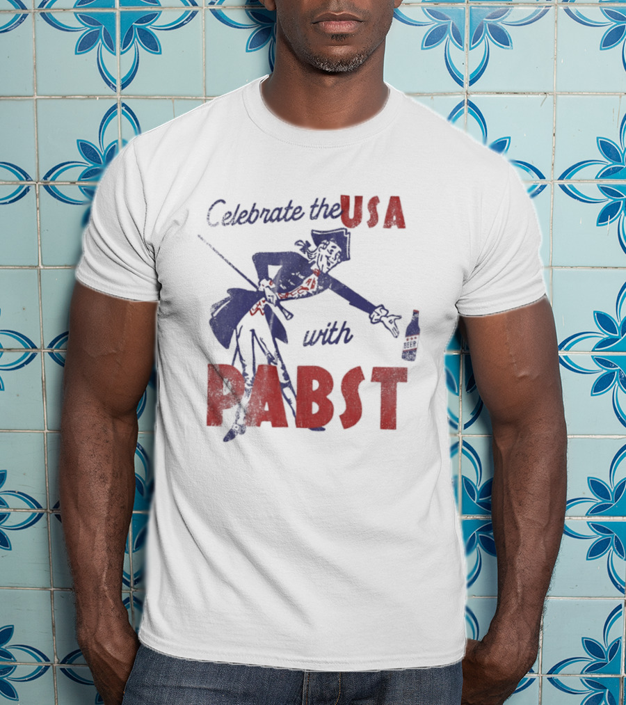 Celebrate The USA With Pabst Patriotic Beer T-Shirt