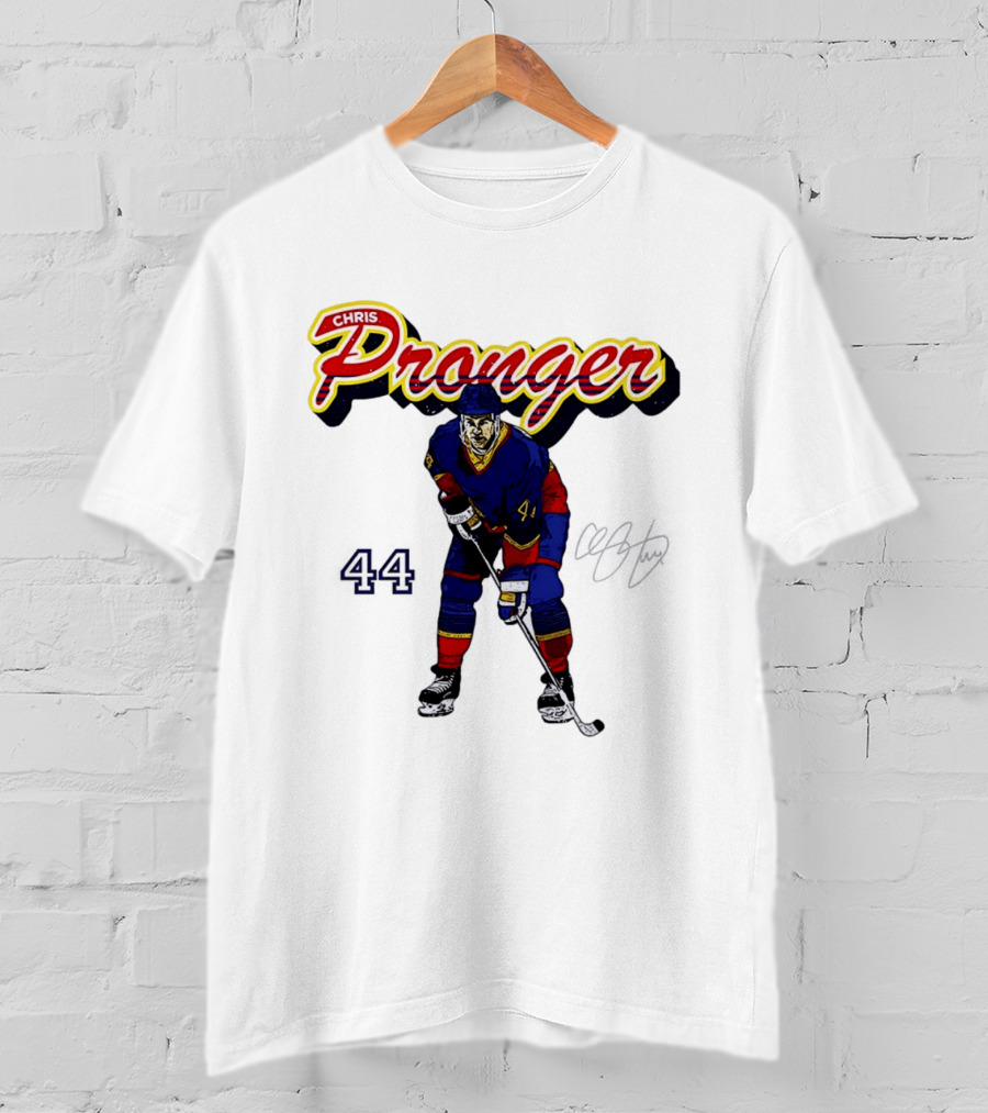 Chris Pronger 44 Edmonton Oilers Hockey Player T-Shirt