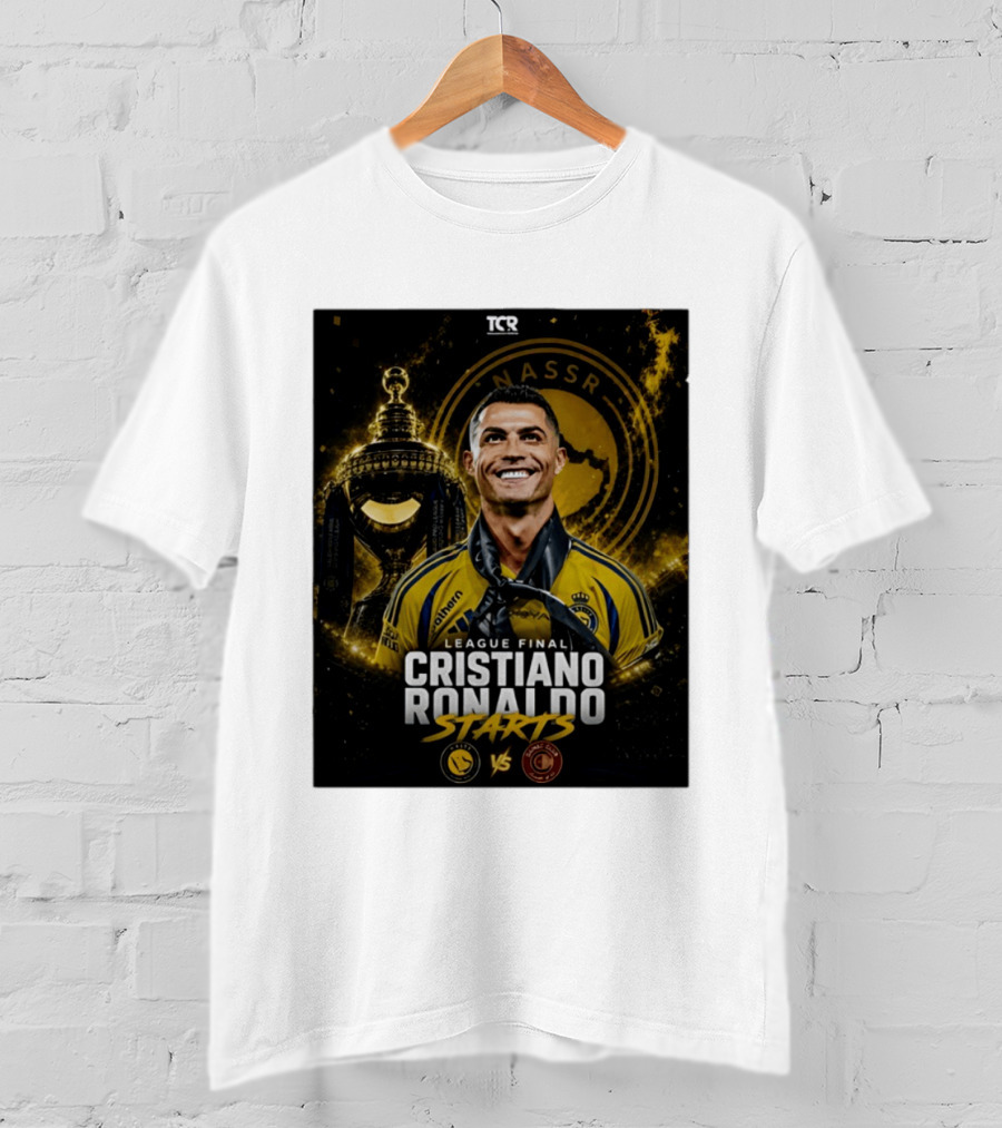 League Final Cristiano Ronaldo Starts Al Nassr Vs Damac Club T-Shirt