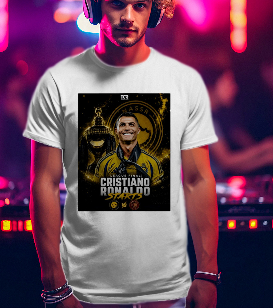 League Final Cristiano Ronaldo Starts Al Nassr Vs Damac Club T-Shirt
