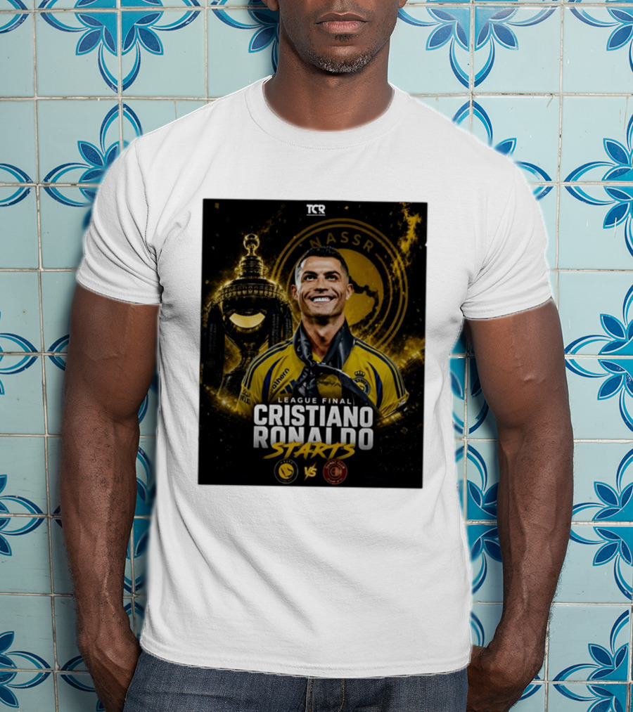 League Final Cristiano Ronaldo Starts Al Nassr Vs Damac Club T-Shirt