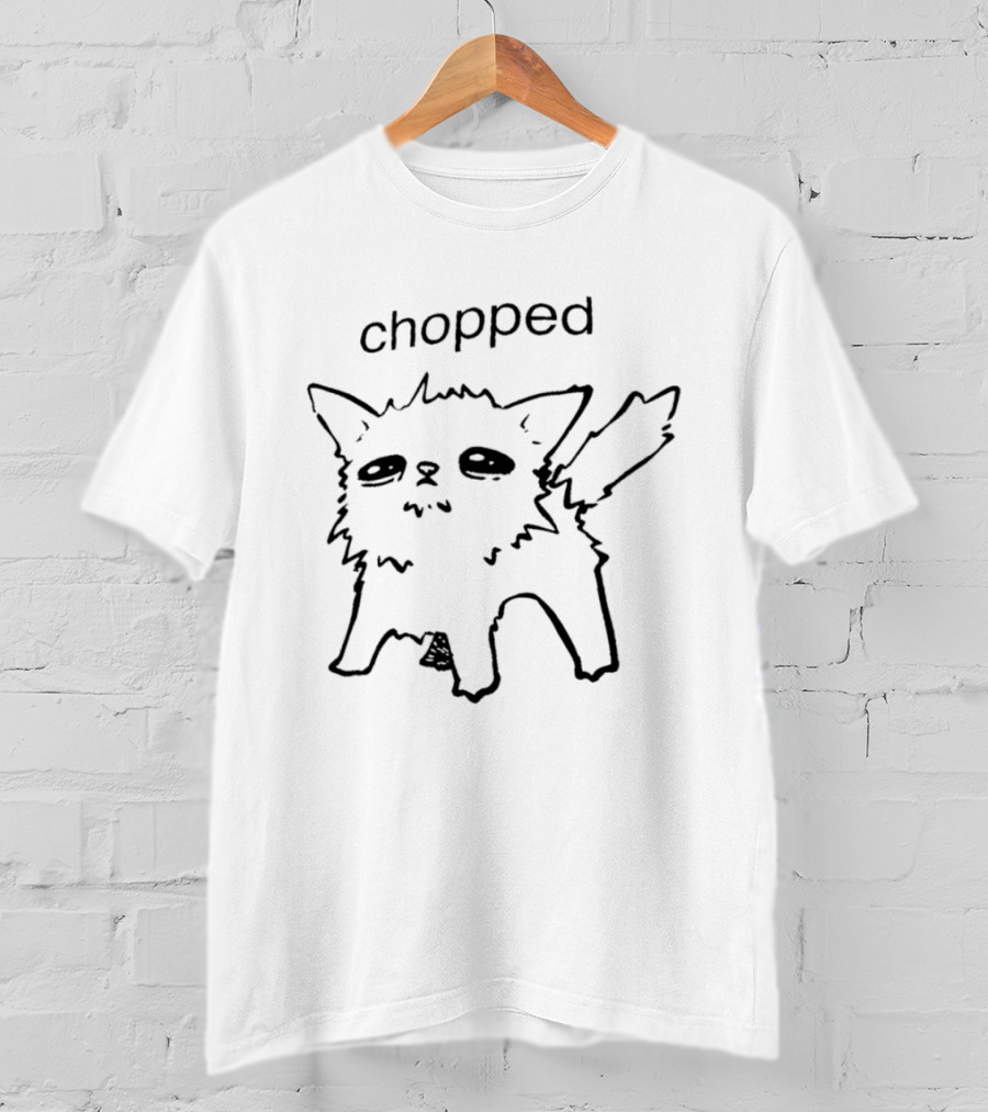 Chopped Cat Drawing Feline T-Shirt