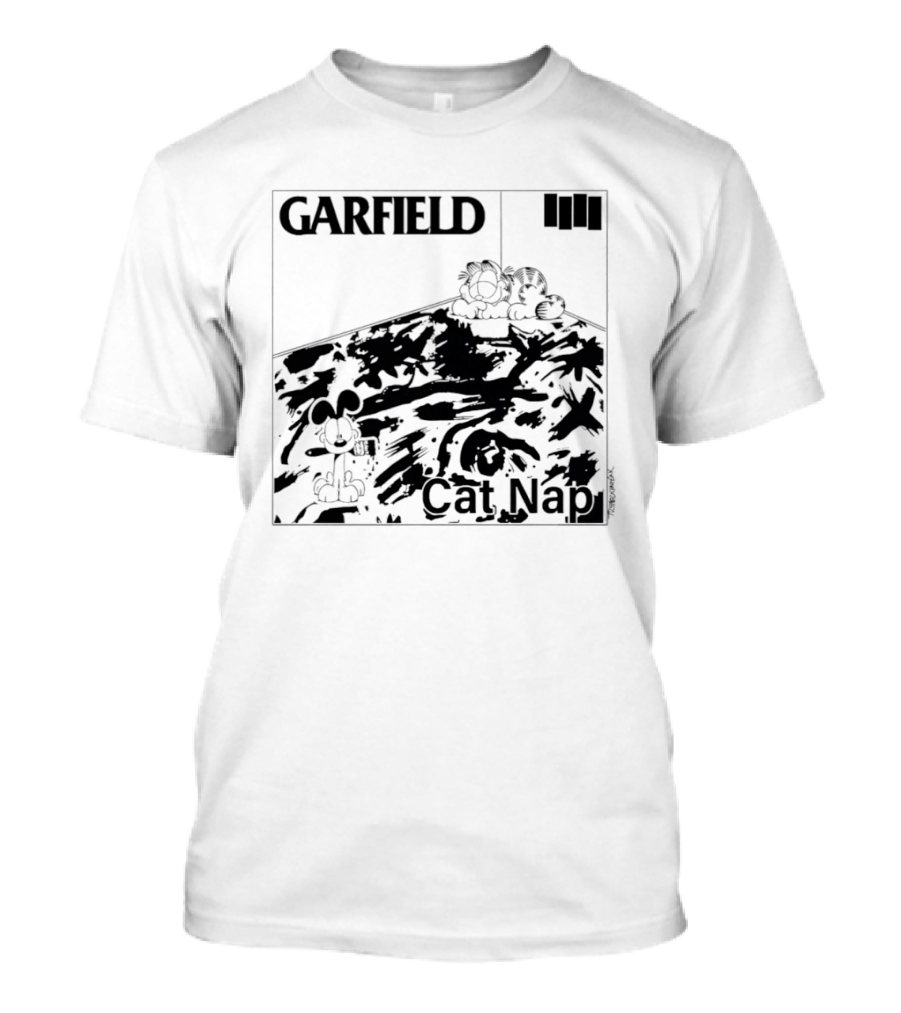 GARFIELD Cat Nap Rug Nap Scene T-Shirt