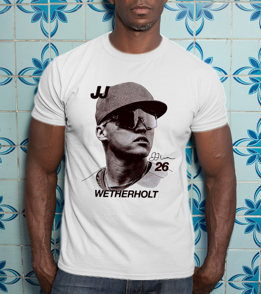 JJ Wetherholt 26 St. Louis Cardinals Baseball Big Head T-Shirt