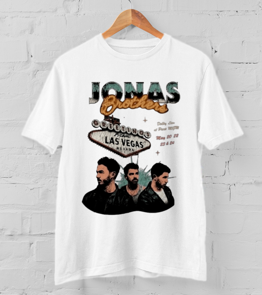 Jonas Brothers Greetings From Las Vegas Nevada May 17 18 2026 Event T-Shirt