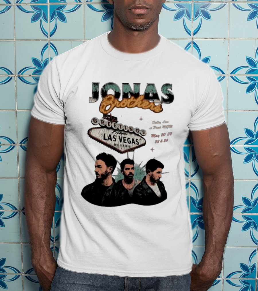 Jonas Brothers Greetings From Las Vegas Nevada May 17 18 2026 Event T-Shirt