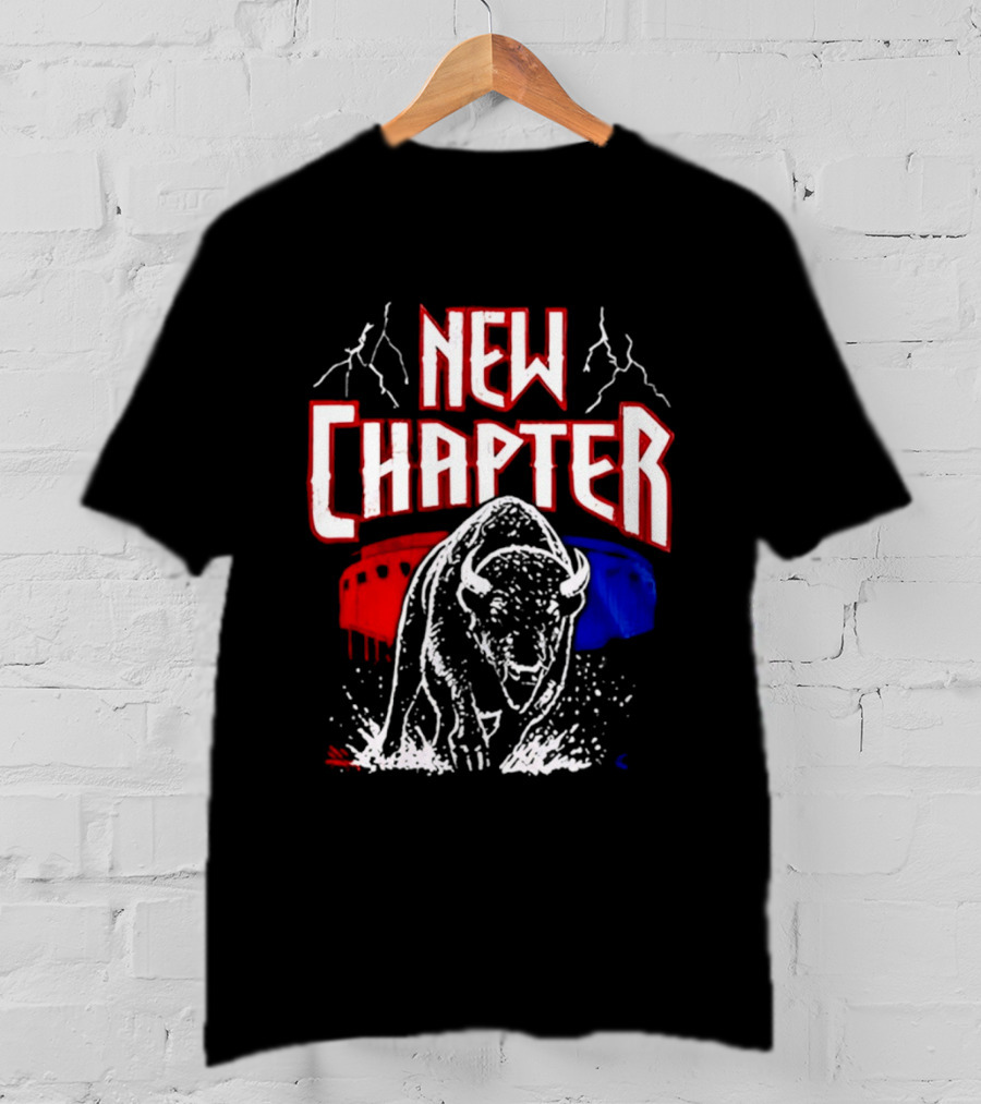 Buffalo Bills New Chapter 2026 New Season Game On Red Blue Buffalo Stadium T-Shirt