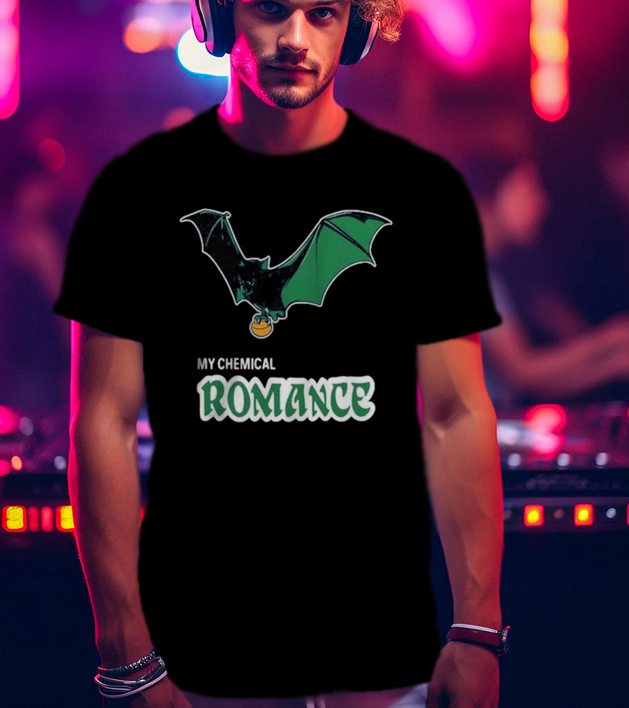 My Chemical Romance Bat Green Logo Philadelphia 08 15 2025 T-Shirt