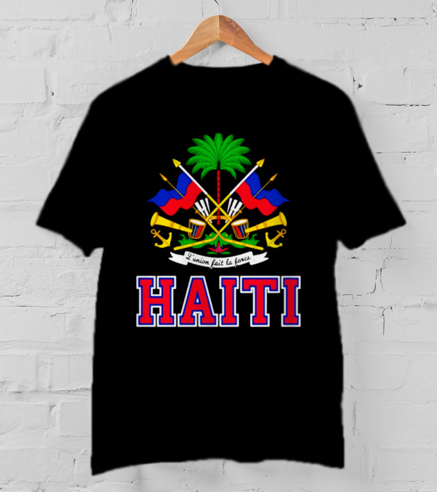 Haiti Coat Of Arms Flag Celebration Haitian Flag Day Independence T-Shirt